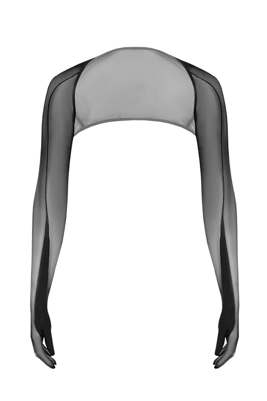 DVNT Sheer Mesh Bolero with Glove Sleeves VANTA