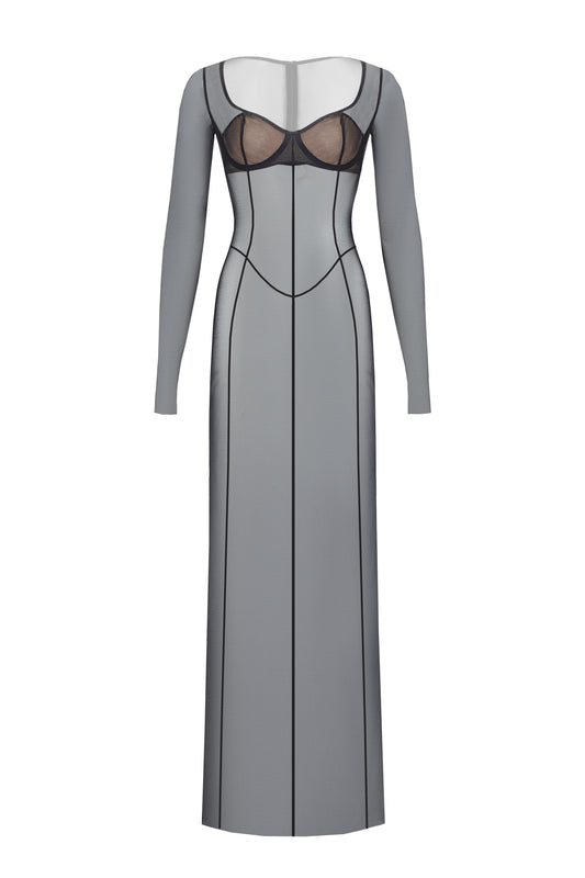 DVNT Dress Maxi Mesh black