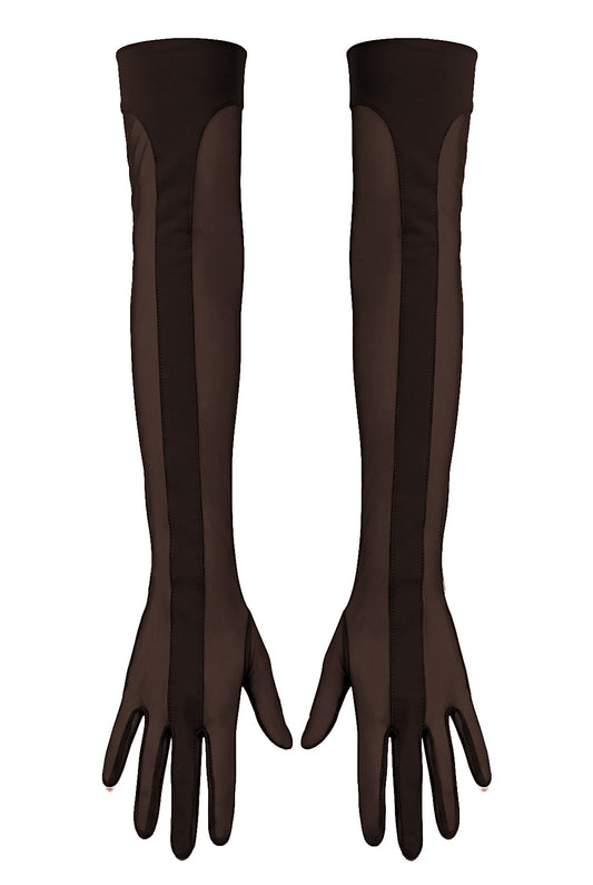 Mesh Gloves Chocolate