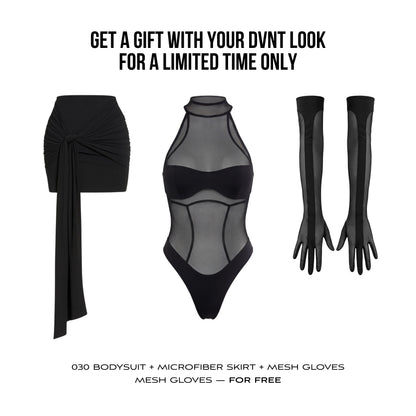 Skirt and Bodysuit Arte Mesh Combo + FREE GLOVES