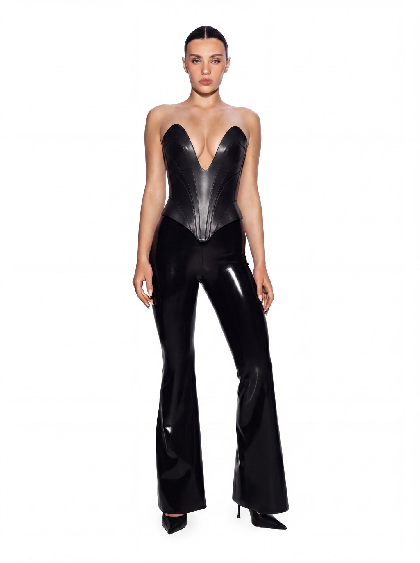 DVNT Black Leather Corset — RADDE