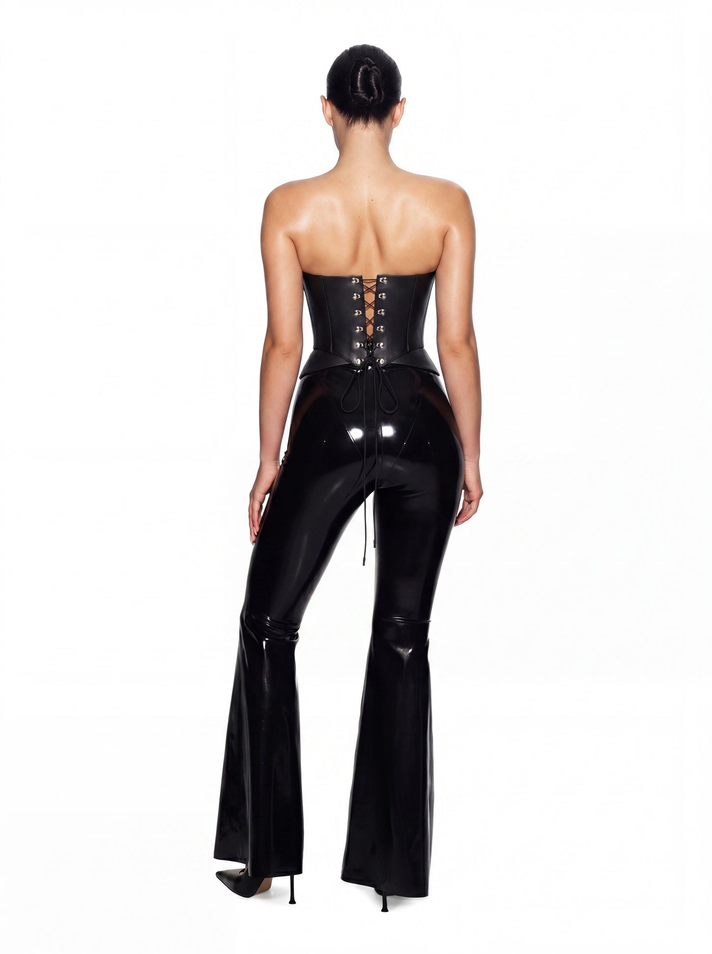 DVNT Black Leather Corset — RADDE