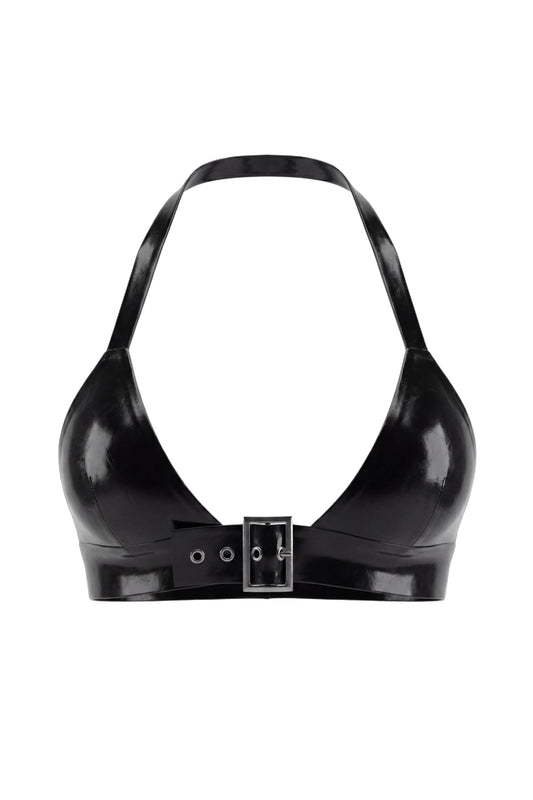 DVNT Black Latex Bra — OLLI