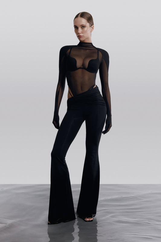 DVNT Mesh Bodysuit & Pants Set with Integrated Gloves FATALE
